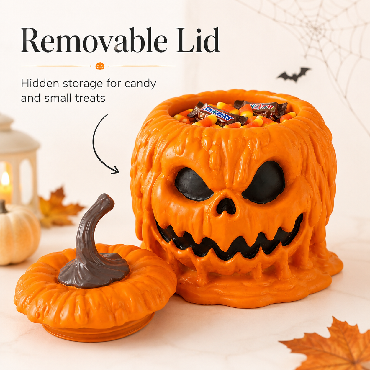 Melting Pumpkin Candy Holder