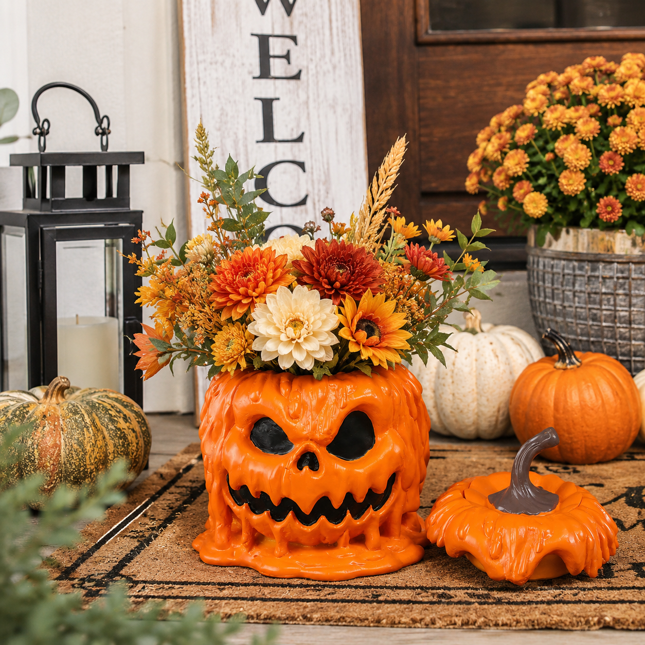 Melting Pumpkin Candy Holder