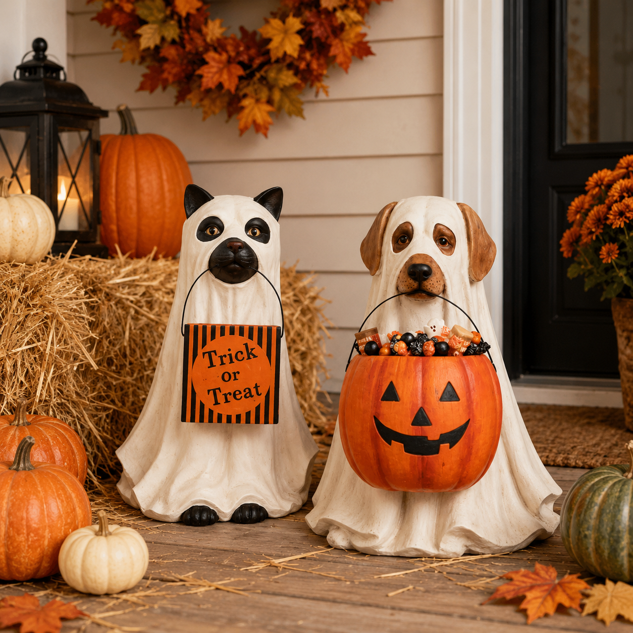 Halloween Ghost Pet Figurines