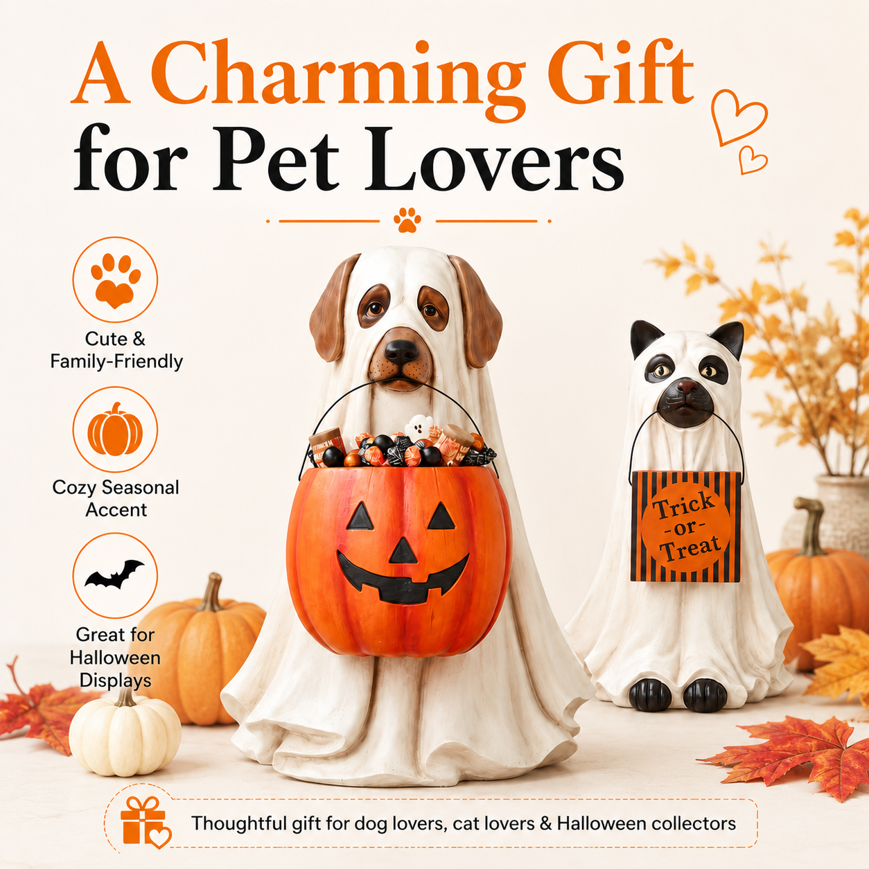 Halloween Ghost Pet Figurines