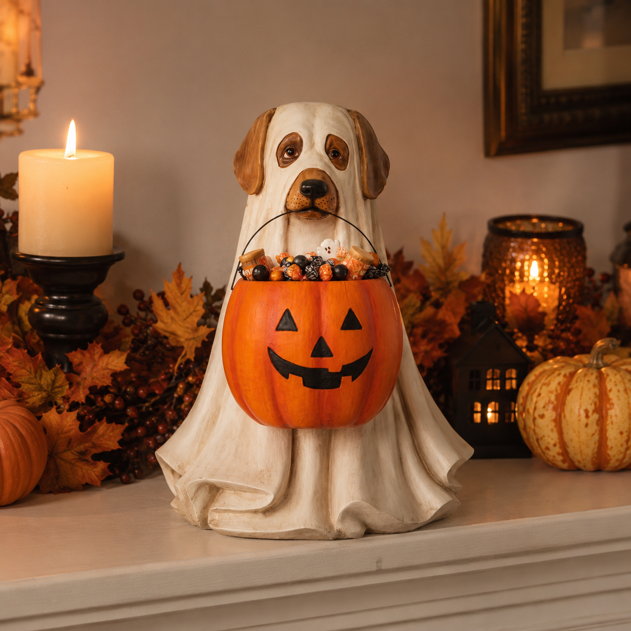 Halloween Ghost Pet Figurines