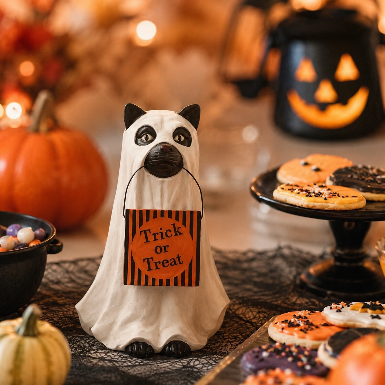 Halloween Ghost Pet Figurines