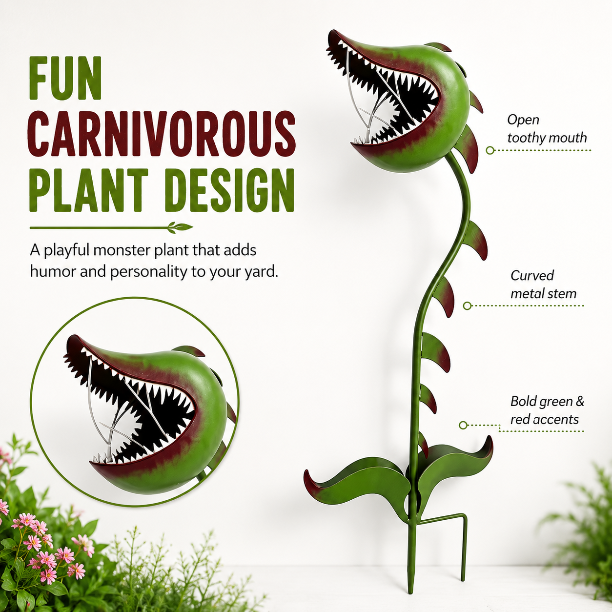 Carnivorous Plant Garden Stake