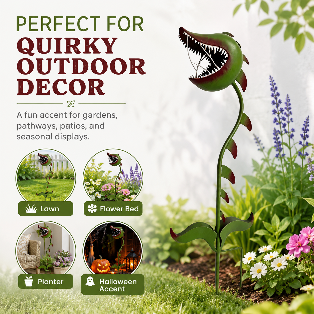 Carnivorous Plant Garden Stake
