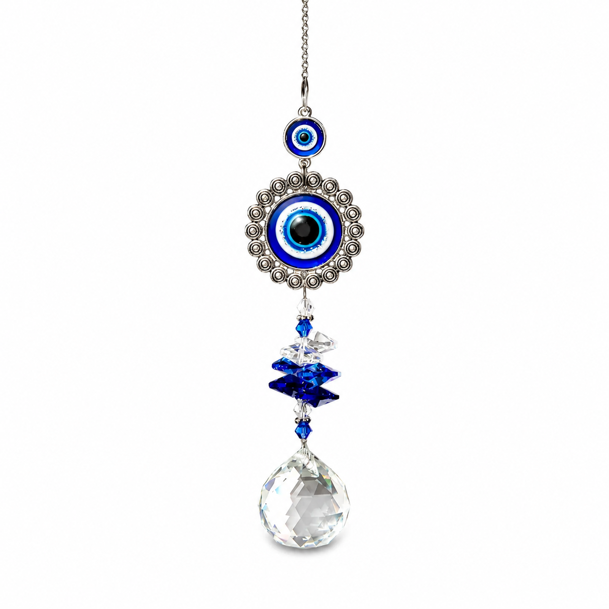 Evil Eye Owl Hanging Suncatcher