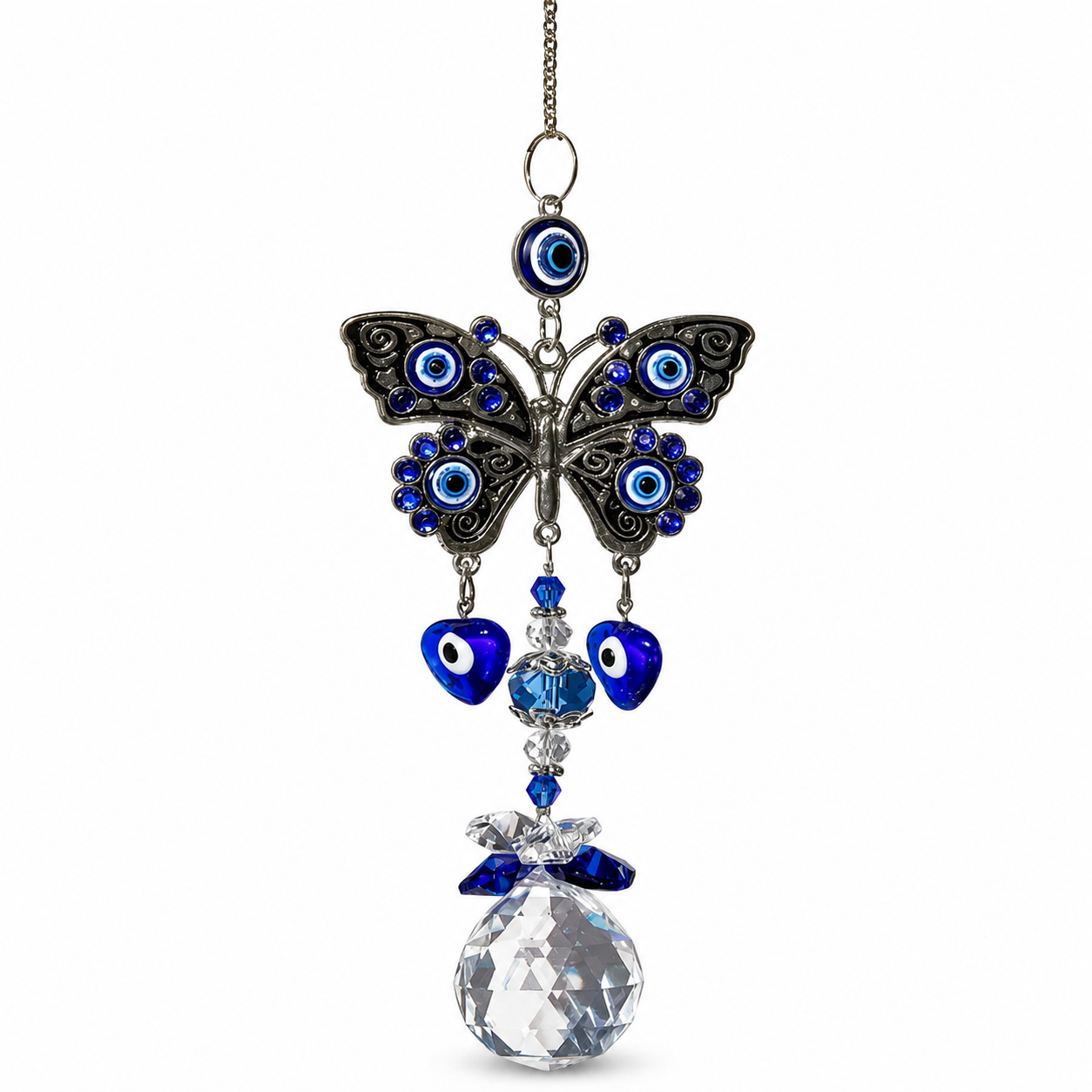 Evil Eye Owl Hanging Suncatcher