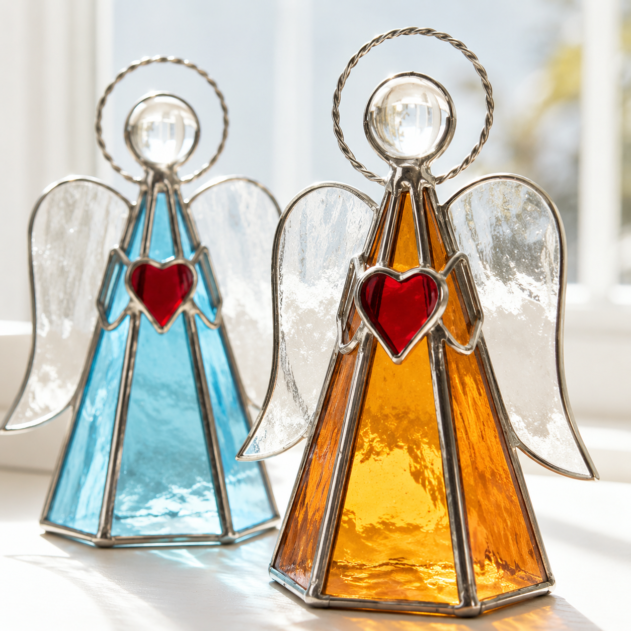 Stained Glass Angel Decor