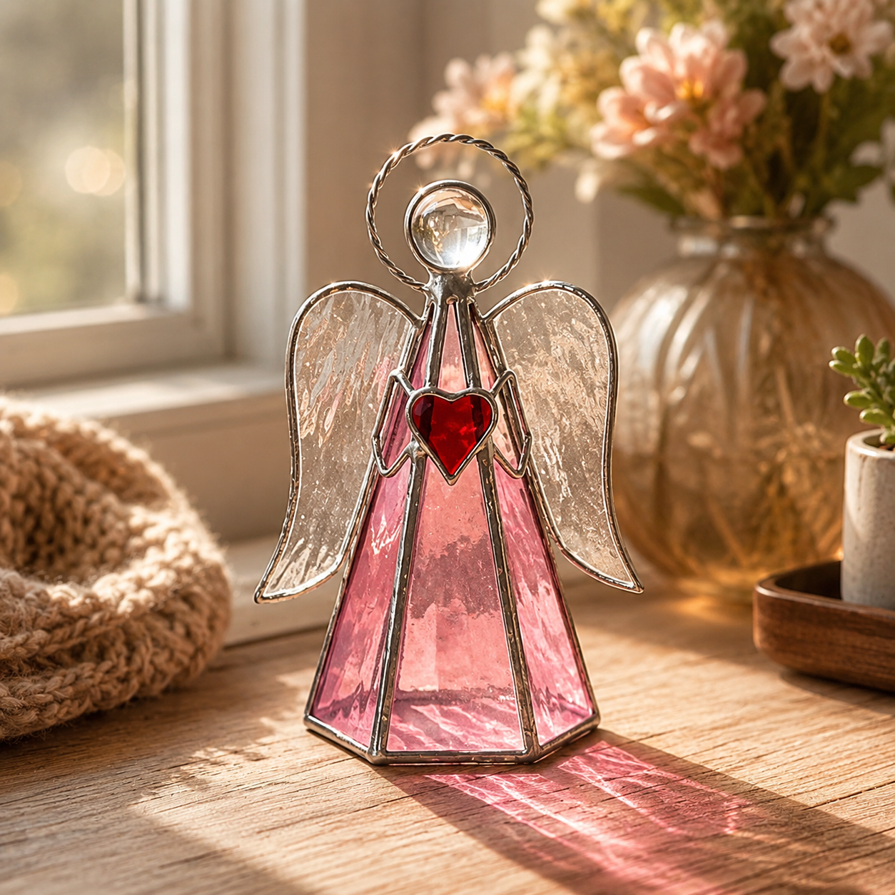 Stained Glass Angel Decor