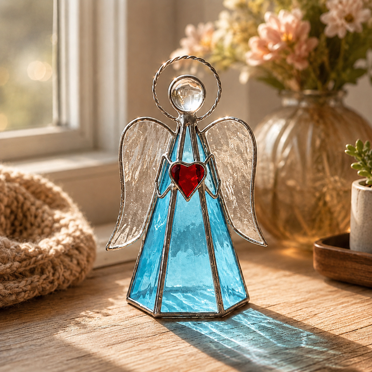 Stained Glass Angel Decor