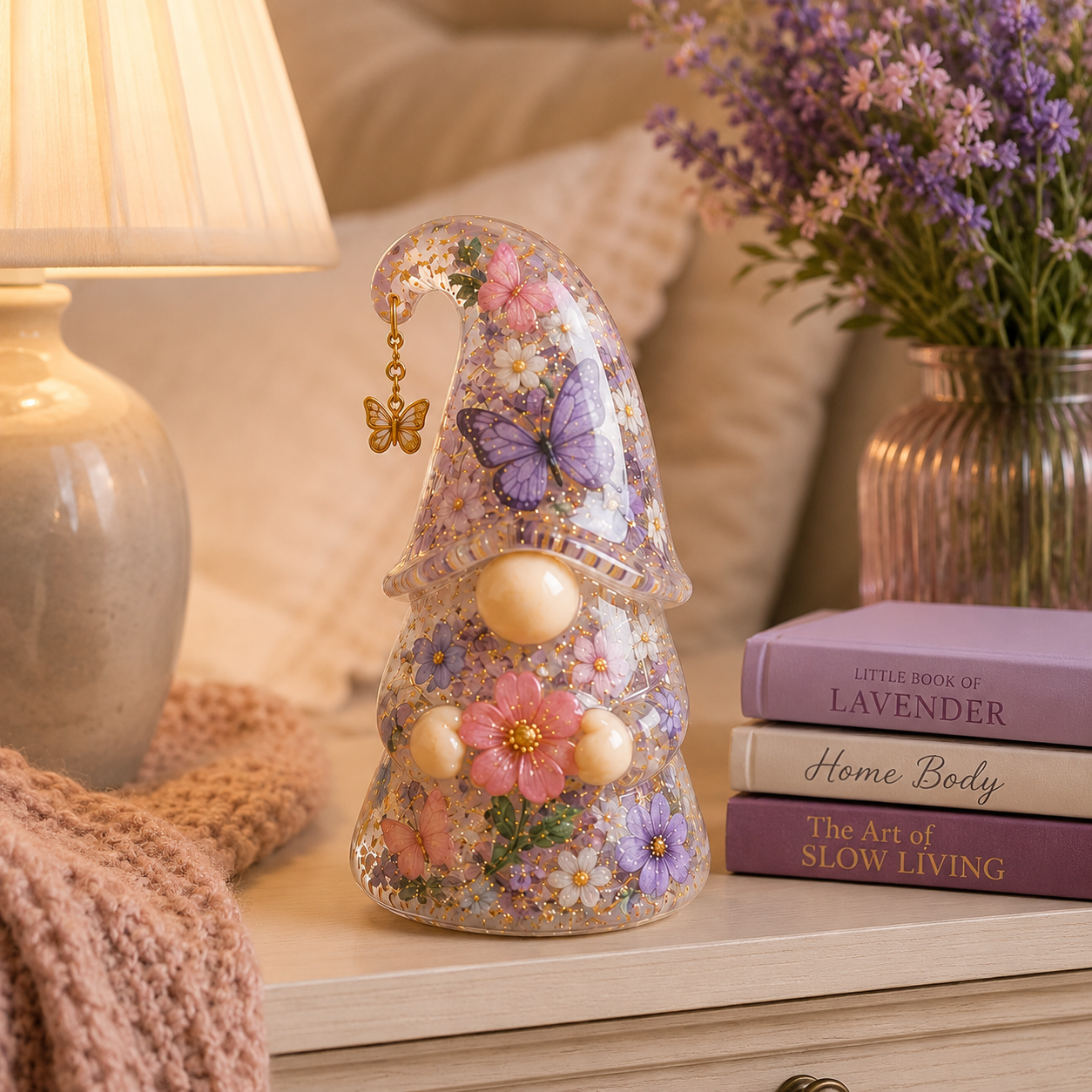 Emotional Support Gnome Collection, Keep Blooming Inspirational Gift for Women