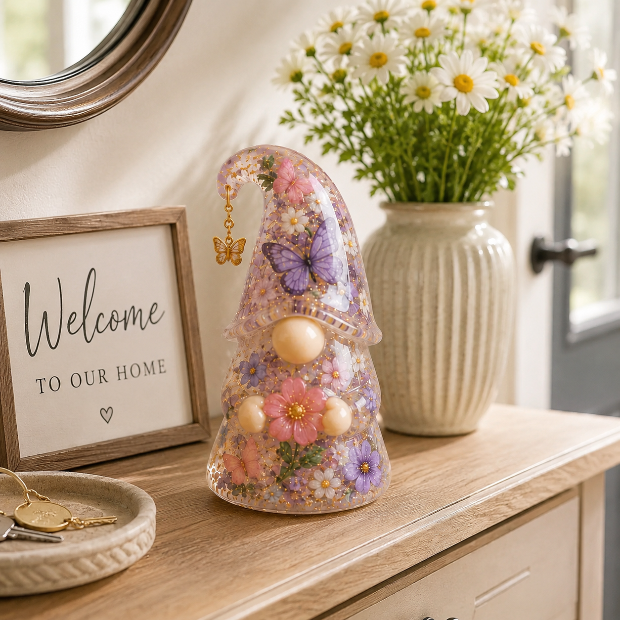 Emotional Support Gnome Collection, Keep Blooming Inspirational Gift for Women