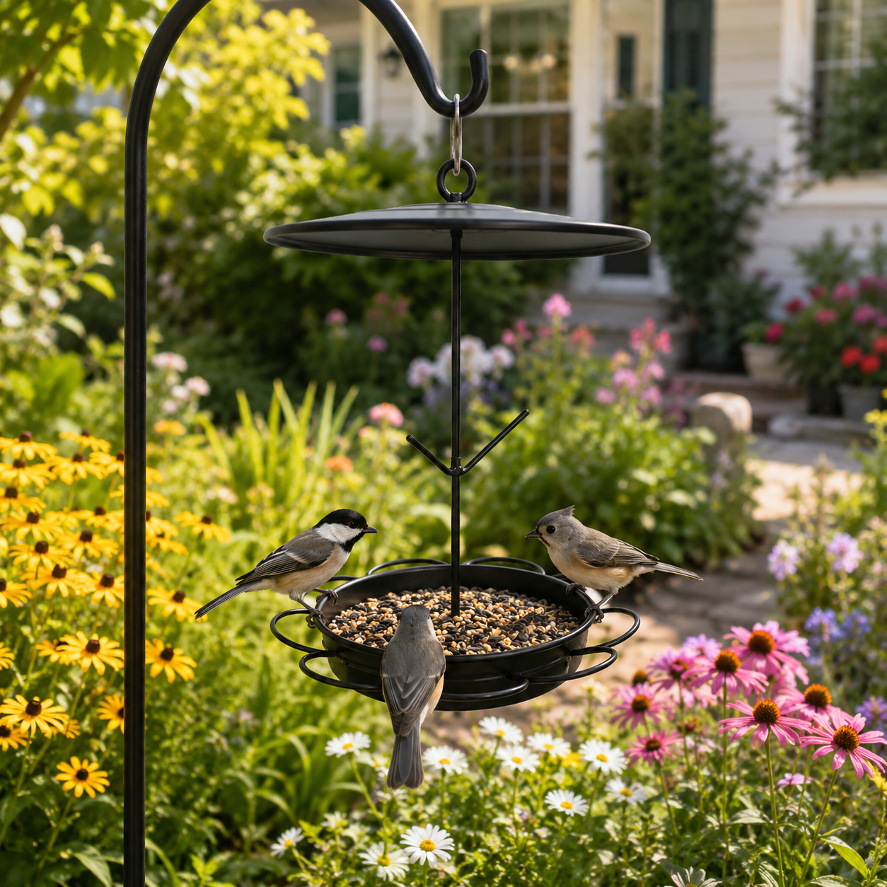 Hanging Bird Feeder with Fruit Holder