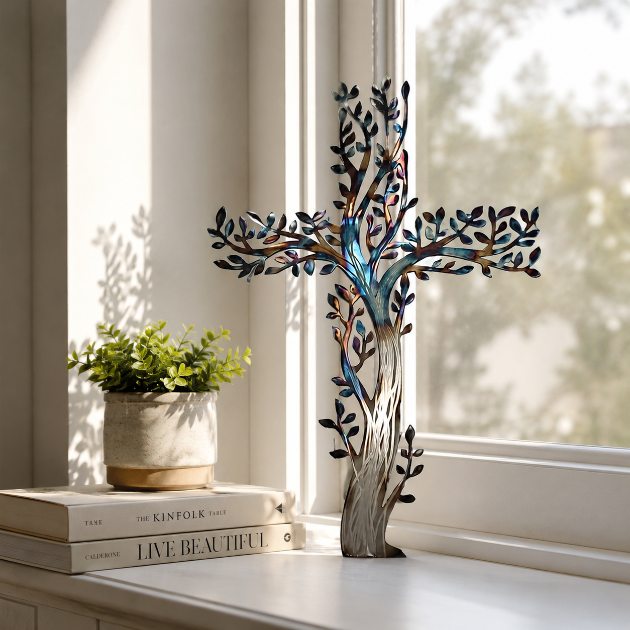 Metal Tree of Life Table Decor