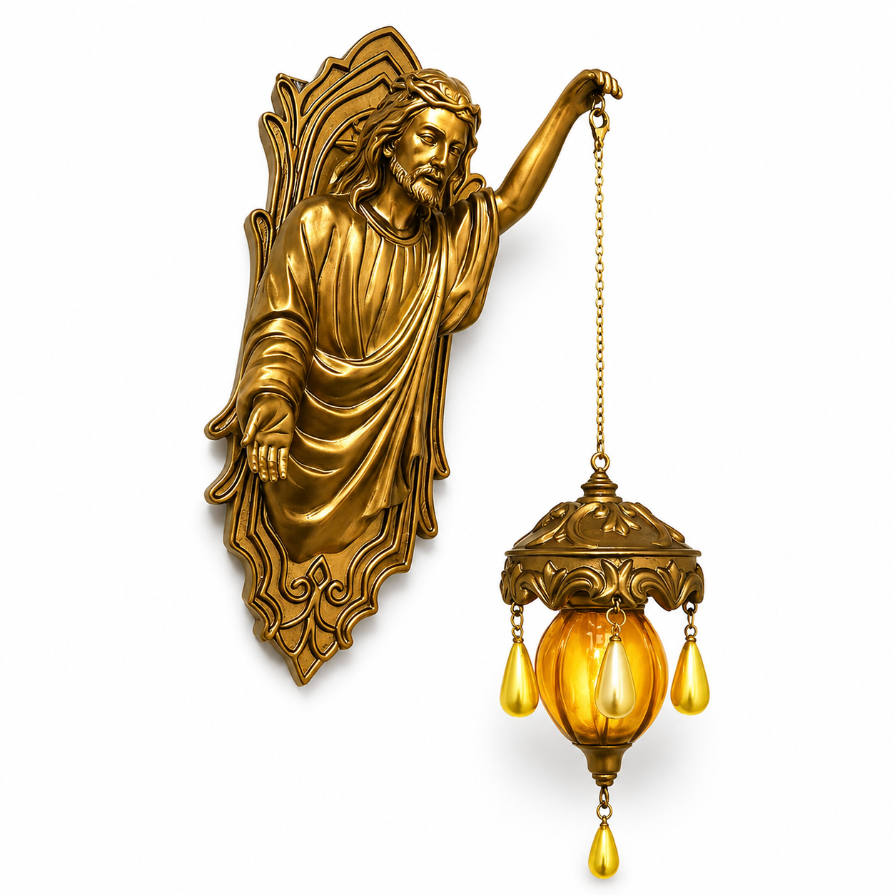 Mermaid Wall Sconce Lantern Decor