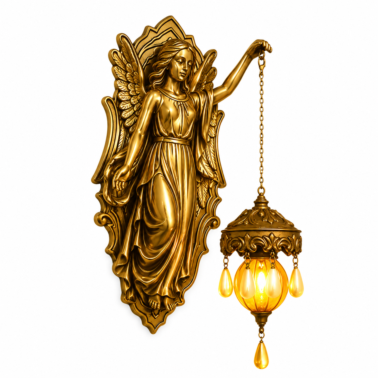 Mermaid Wall Sconce Lantern Decor