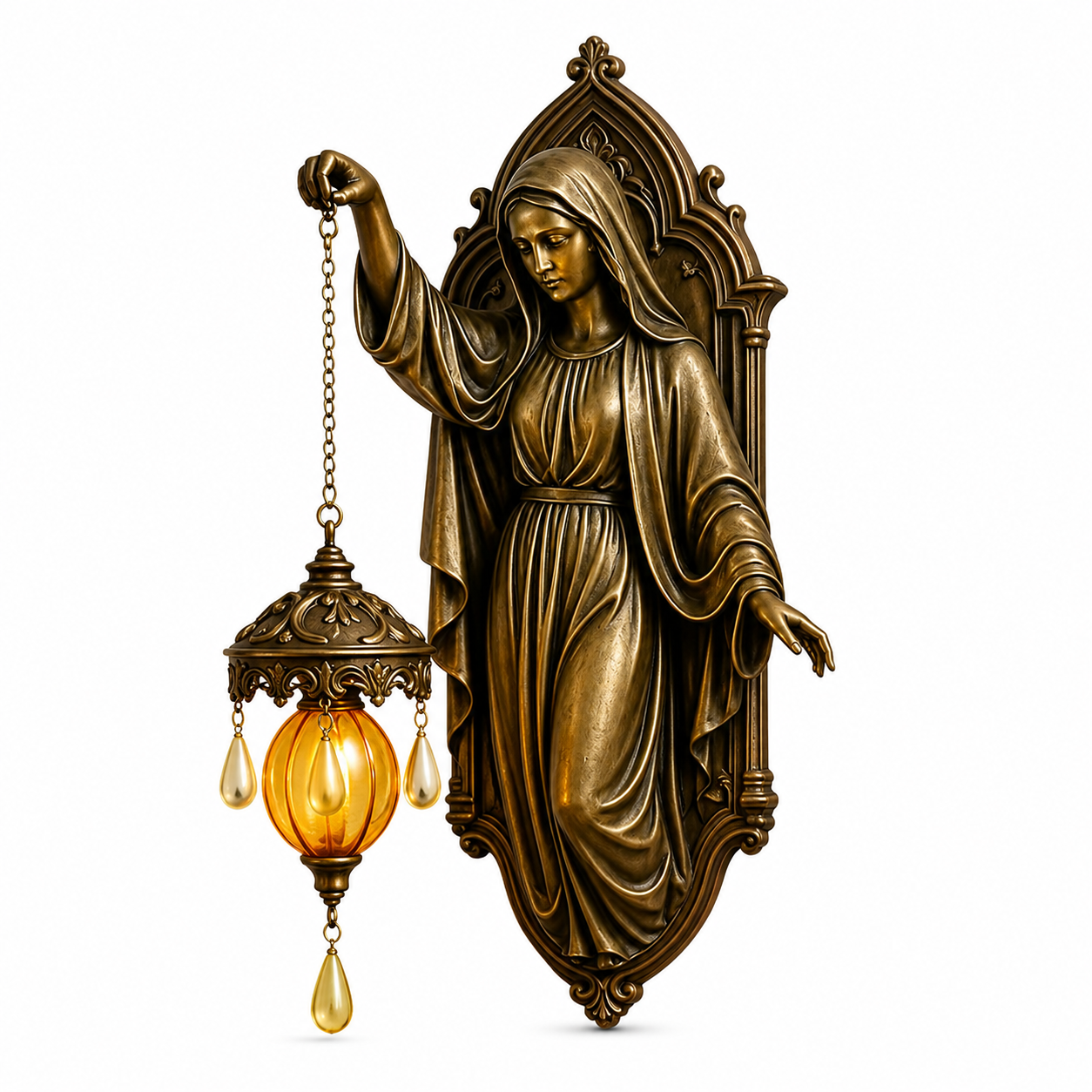 Mermaid Wall Sconce Lantern Decor