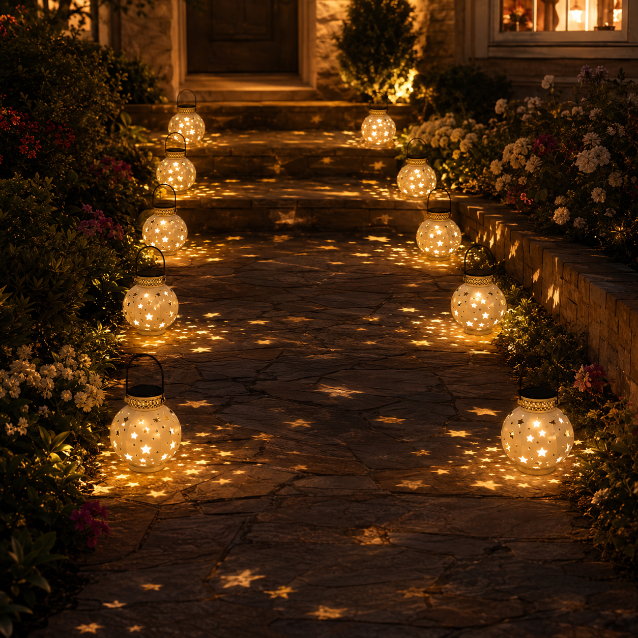 Solar Star Projection Hanging Lantern