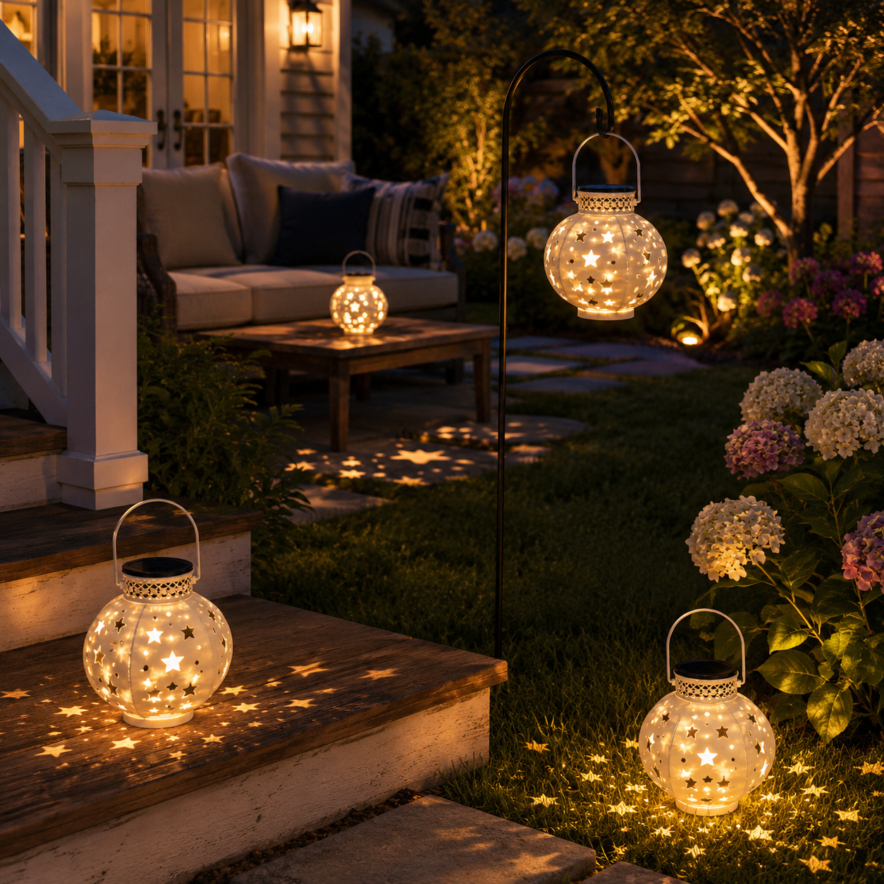 Solar Star Projection Hanging Lantern