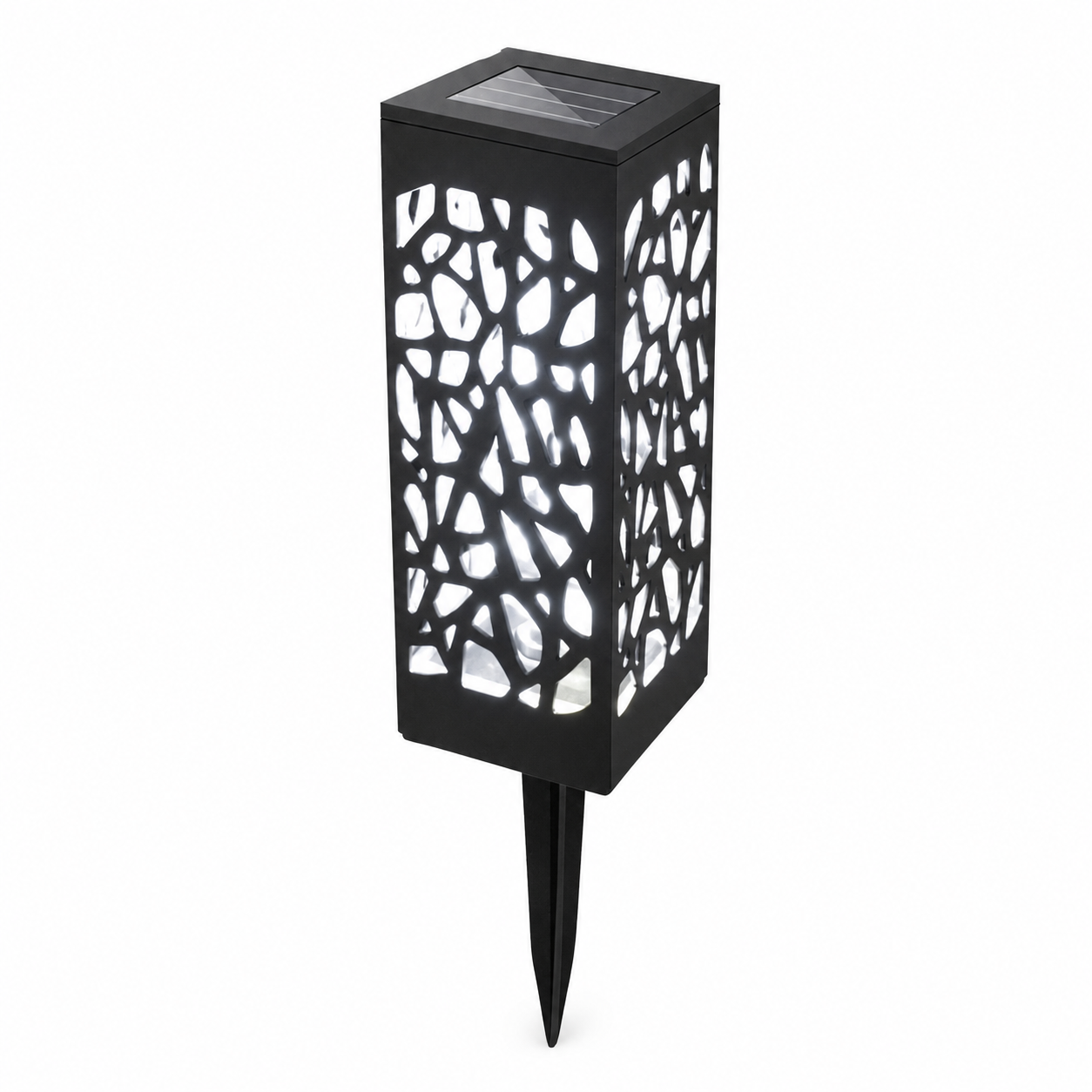 Solar Hollow Pattern Garden Stake Light