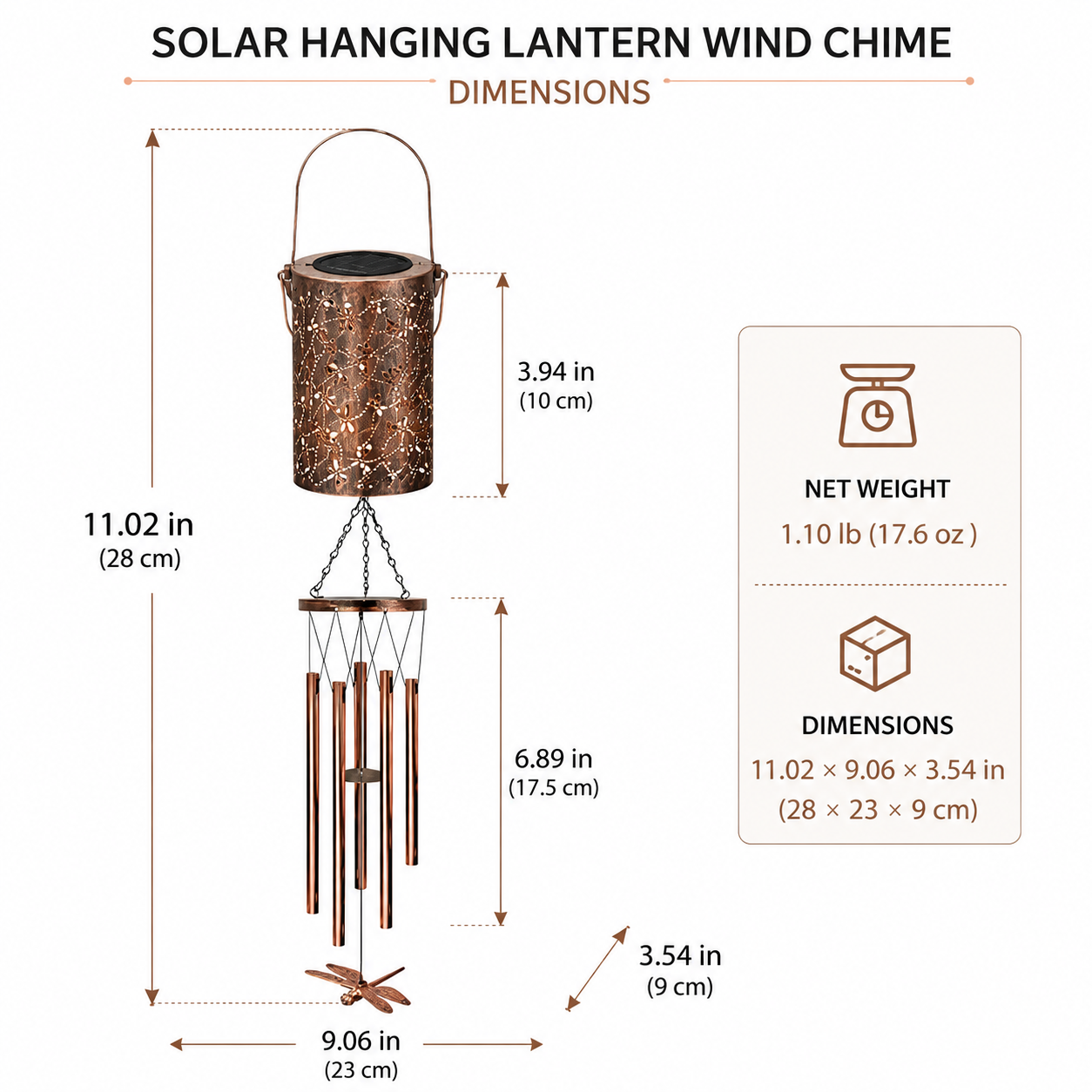 Solar powered European-style hollow-out iron lamp