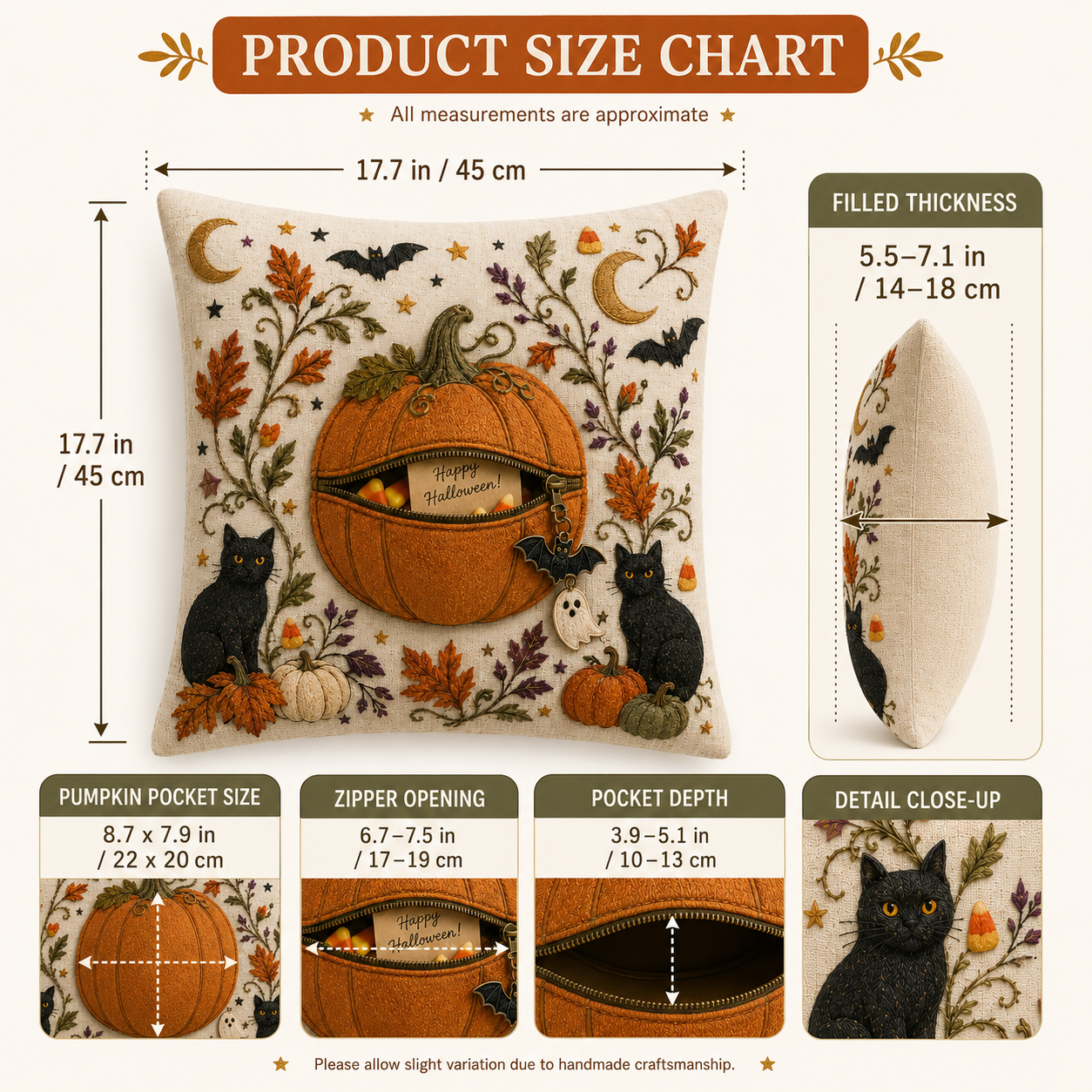 A Pillow with a Hidden Halloween Surprise