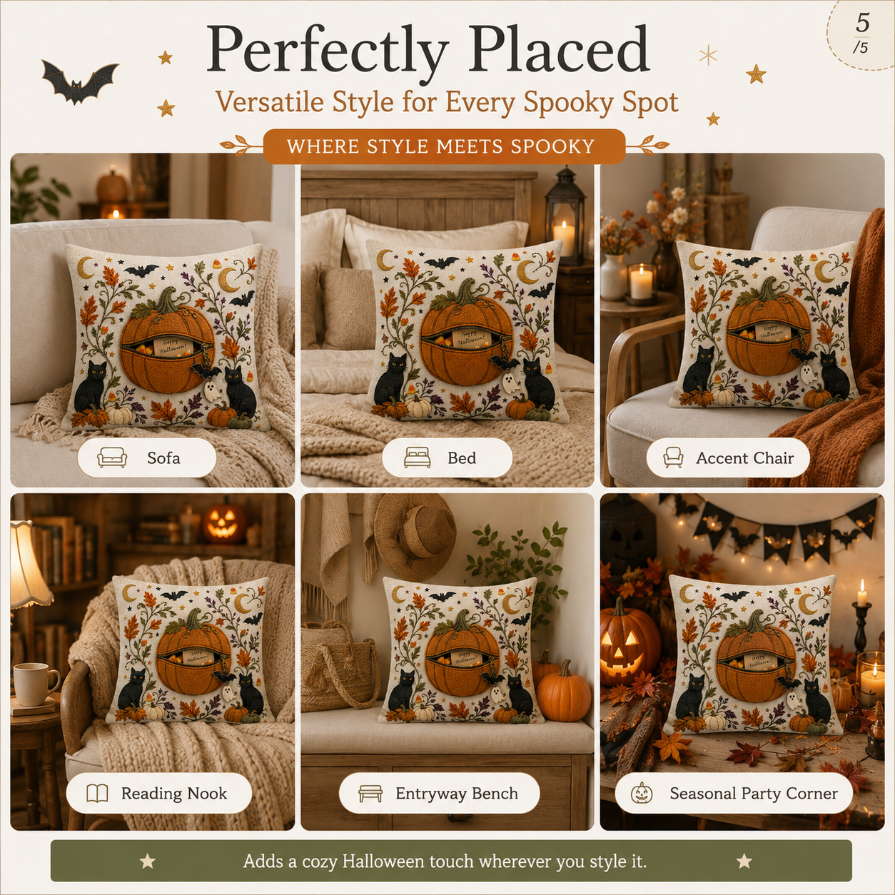 A Pillow with a Hidden Halloween Surprise