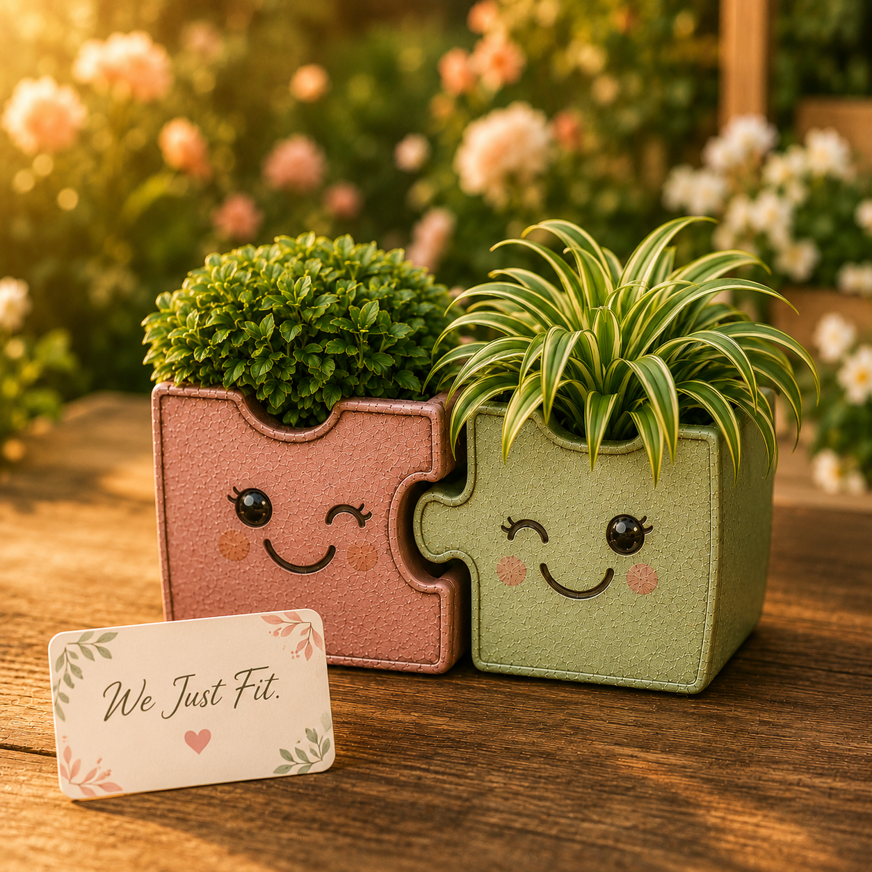 Better Together Interlocking Metal Planter Set