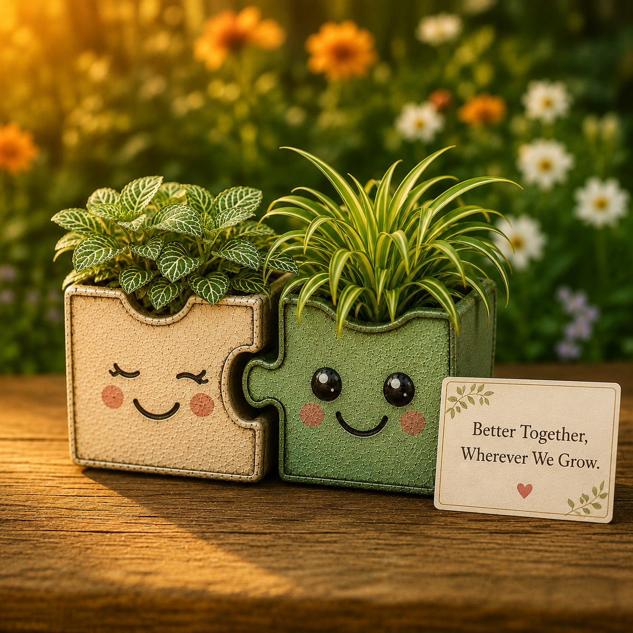 Better Together Interlocking Metal Planter Set