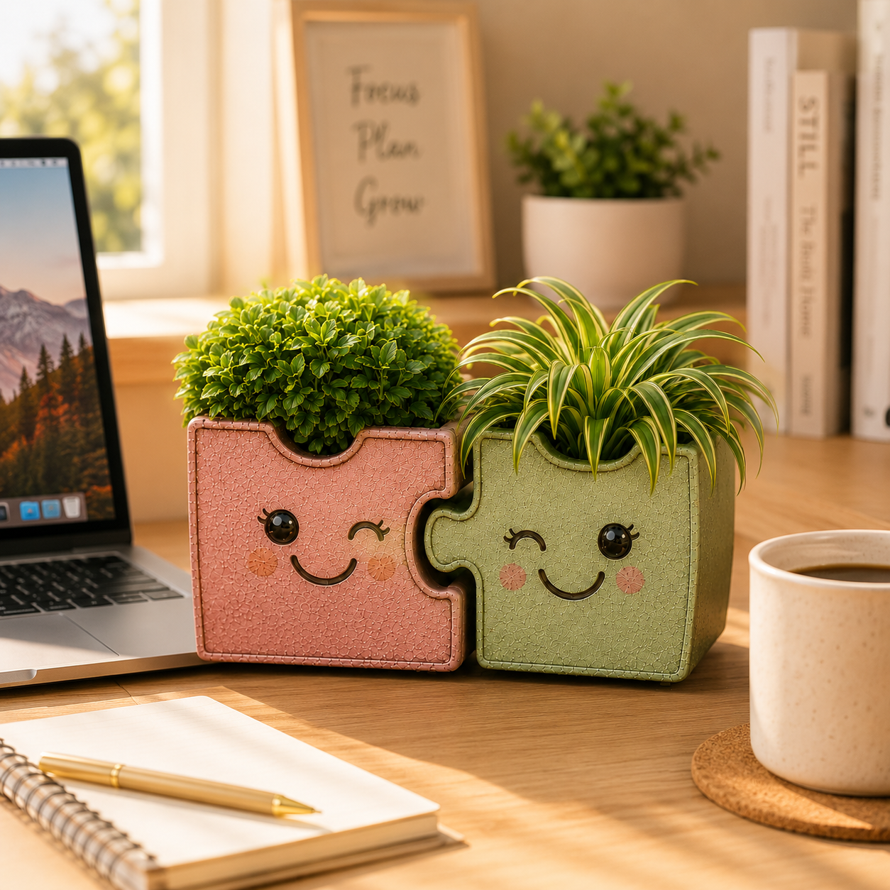 Better Together Interlocking Metal Planter Set