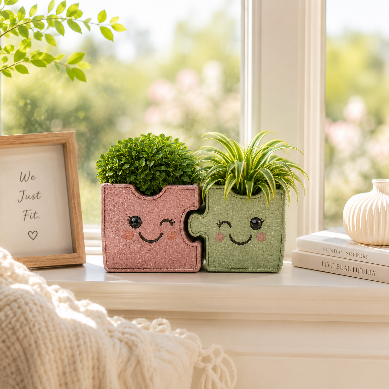 Better Together Interlocking Metal Planter Set