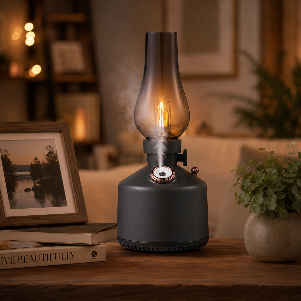 Vintage Oil Lamp Humidifier