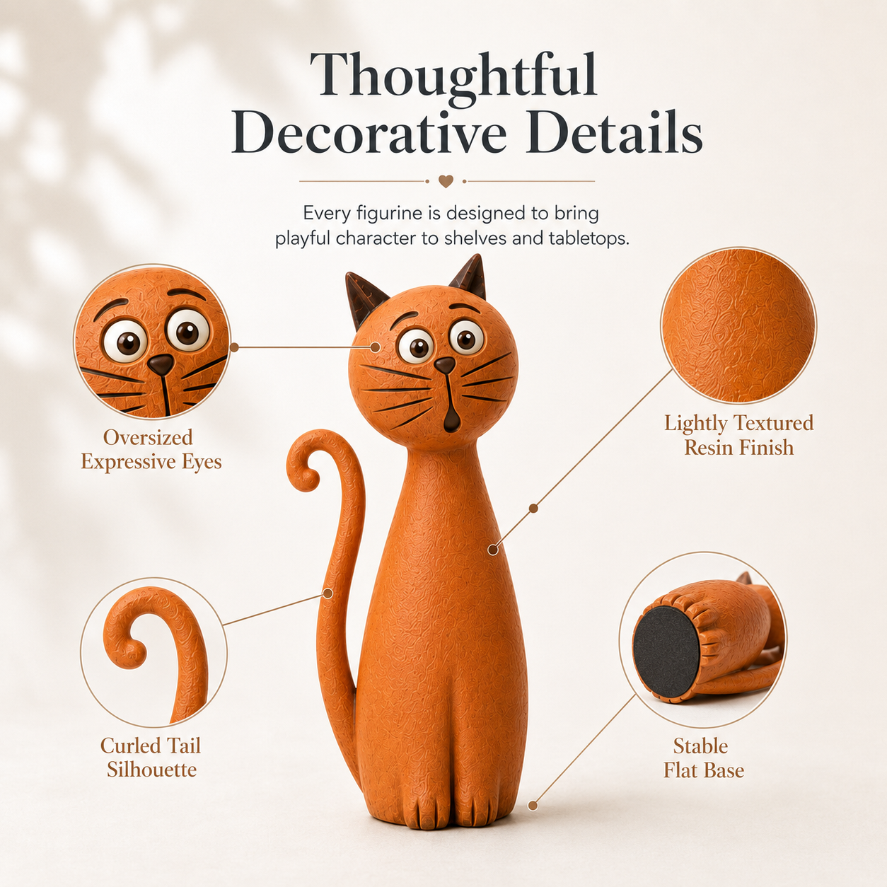 Whimsical Cat Figurine Collection