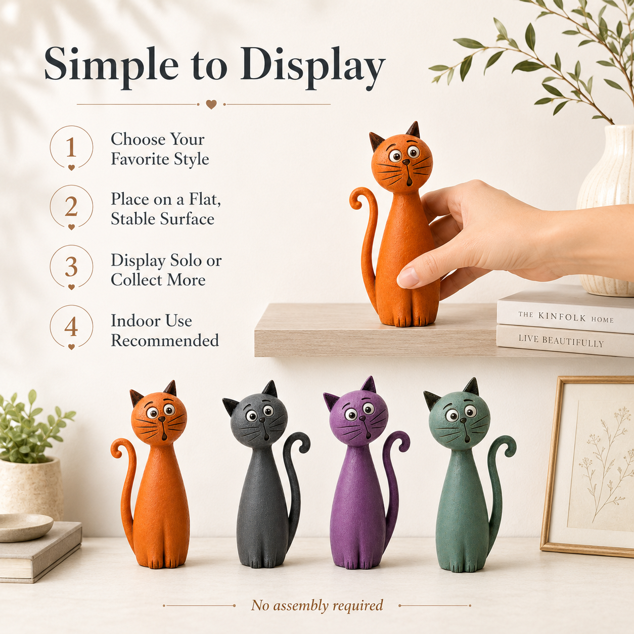 Whimsical Cat Figurine Collection