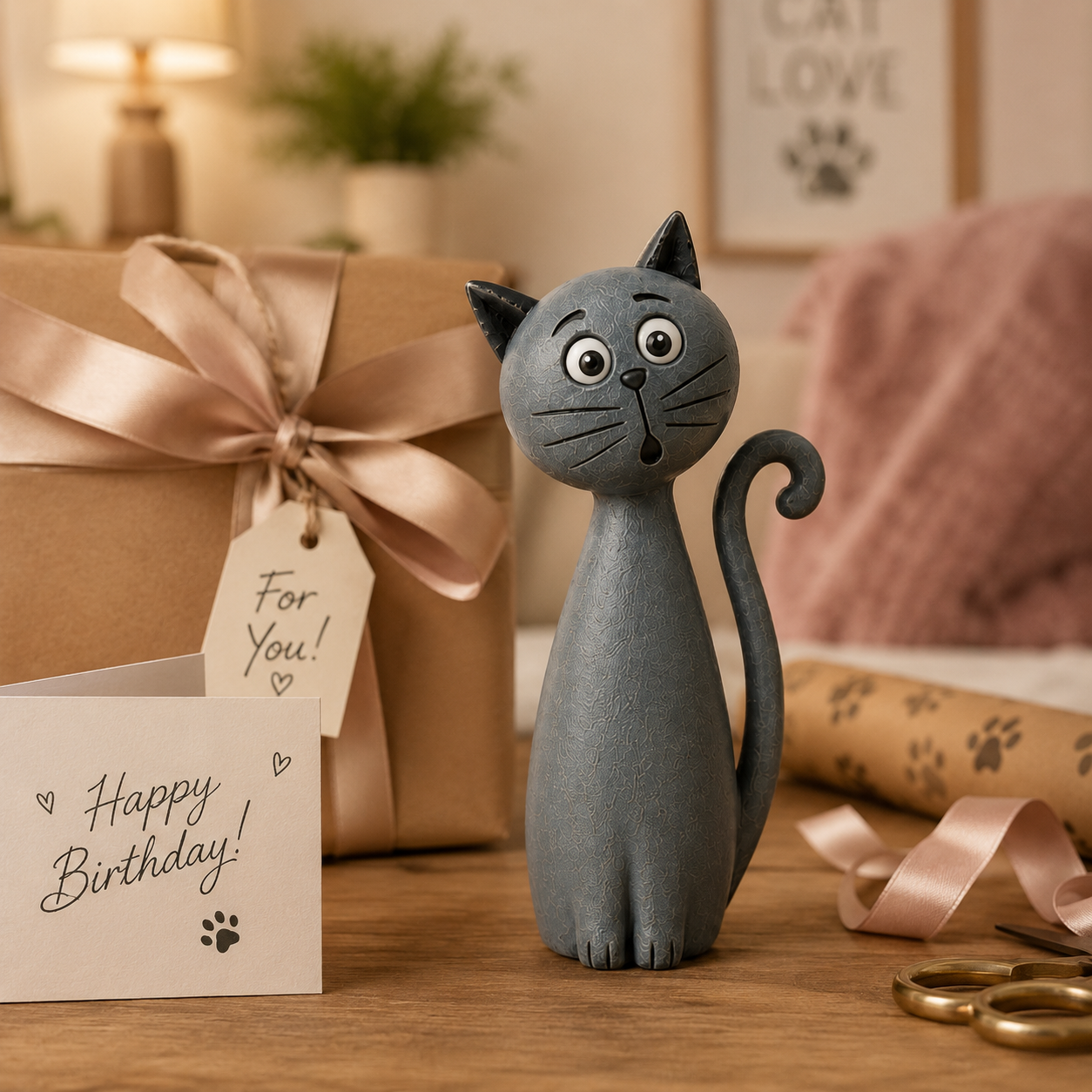 Whimsical Cat Figurine Collection