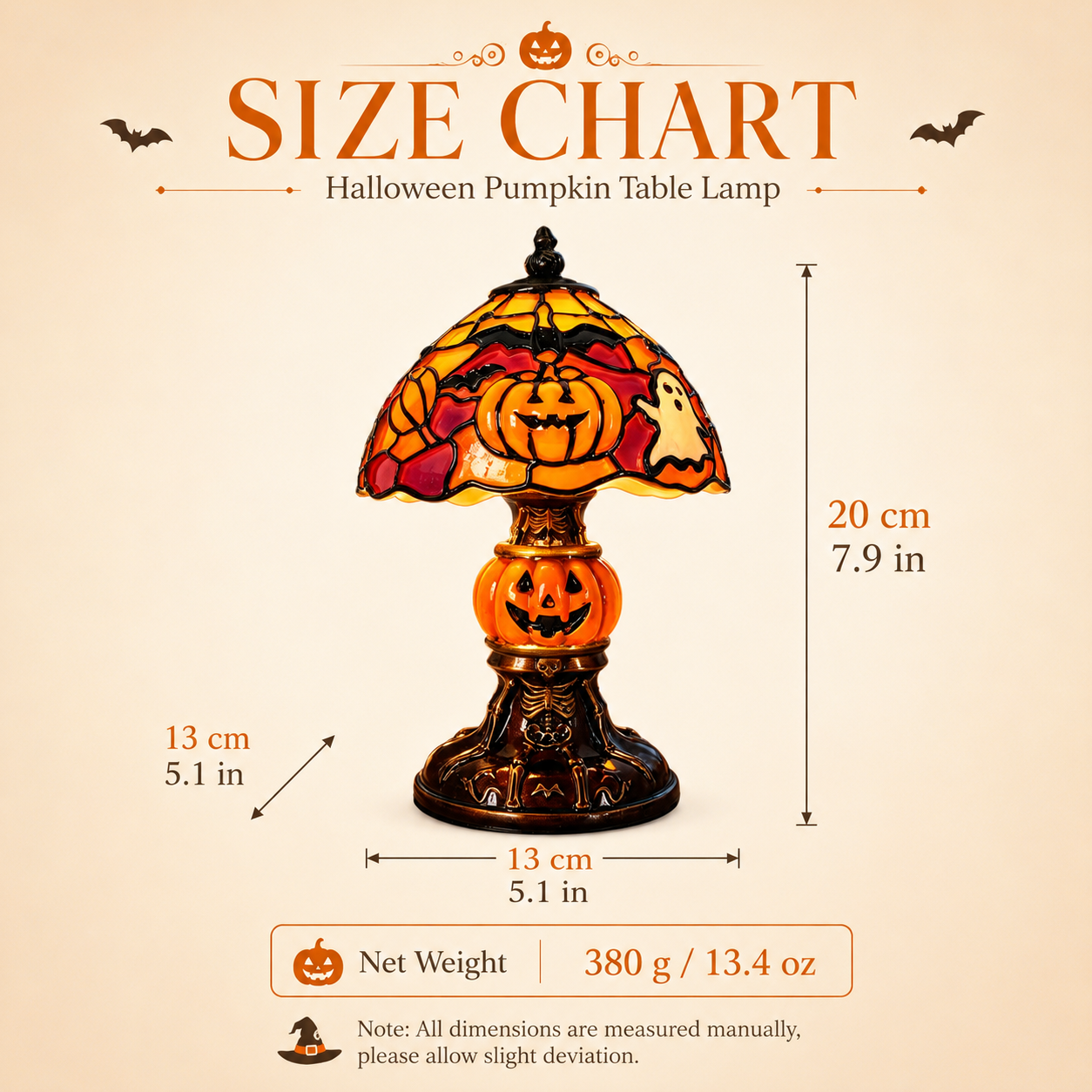Halloween Pumpkin Table Lamp