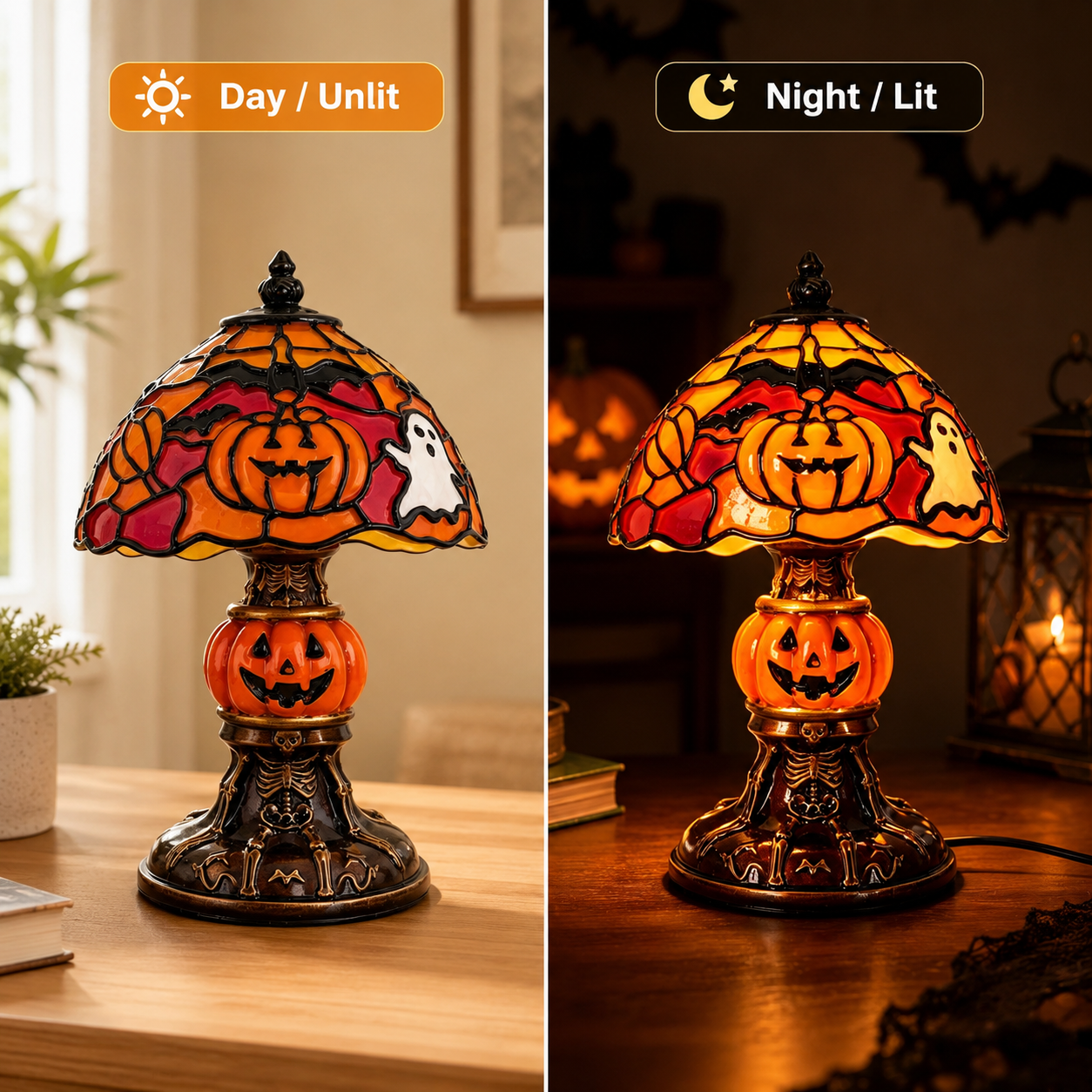 Halloween Pumpkin Table Lamp