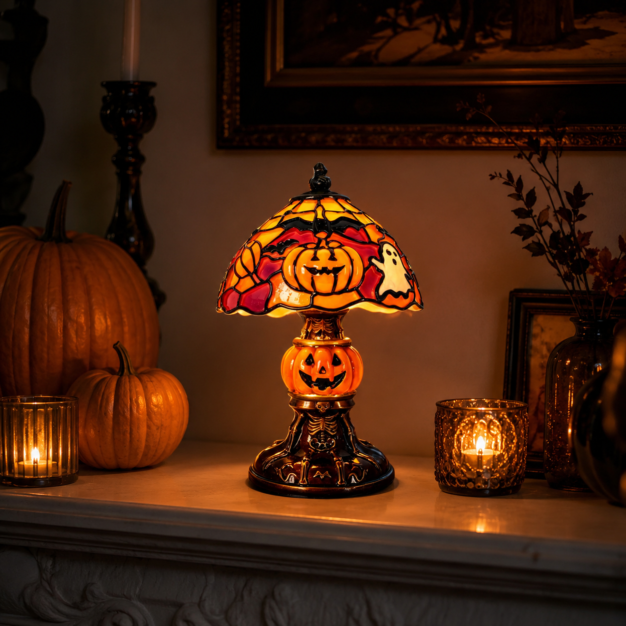 Halloween Pumpkin Table Lamp
