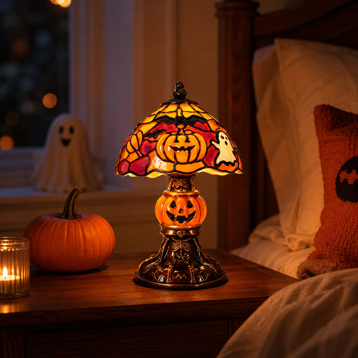 Halloween Pumpkin Table Lamp