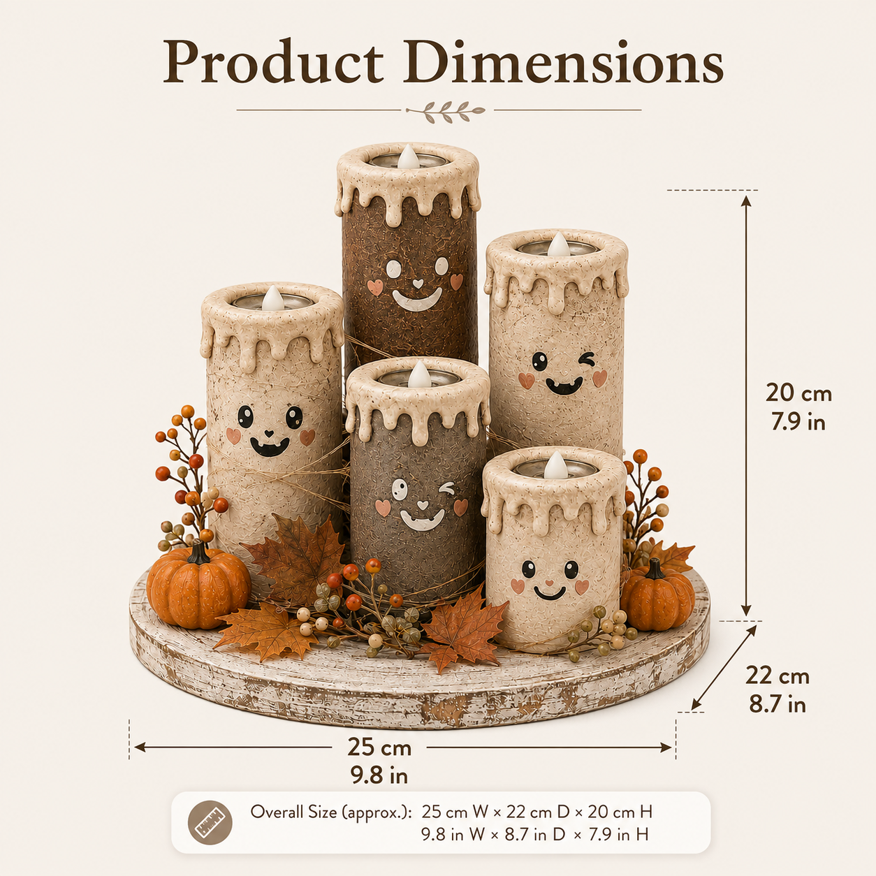  Cozy Glow Fall Candle Centerpiece 