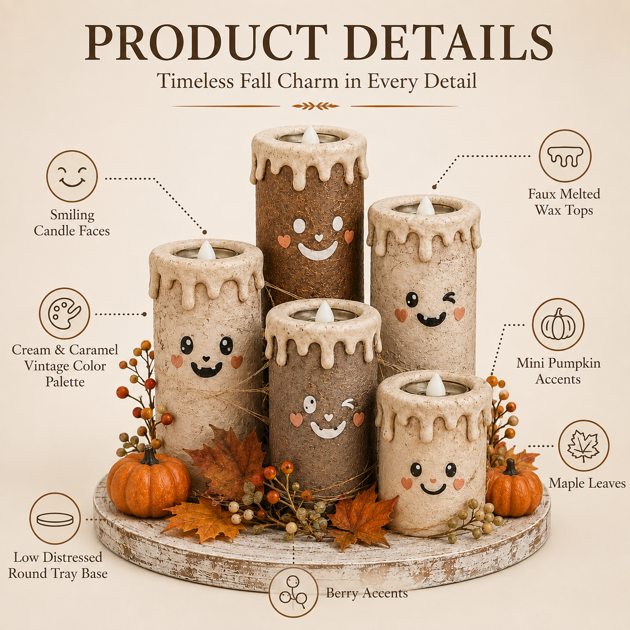  Cozy Glow Fall Candle Centerpiece 