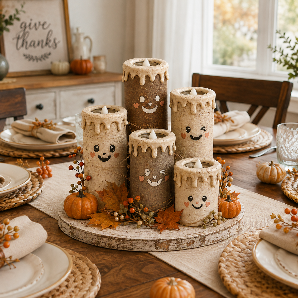  Cozy Glow Fall Candle Centerpiece 