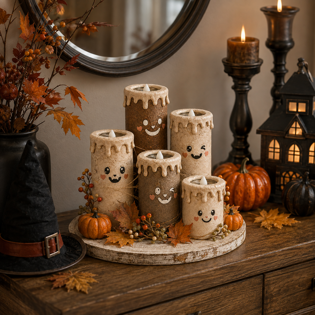  Cozy Glow Fall Candle Centerpiece 