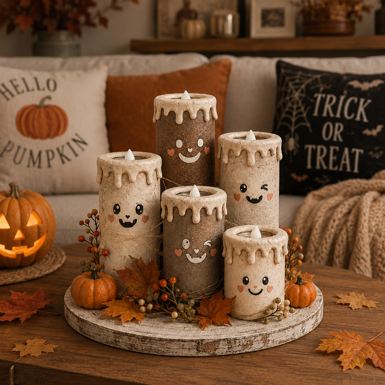  Cozy Glow Fall Candle Centerpiece 