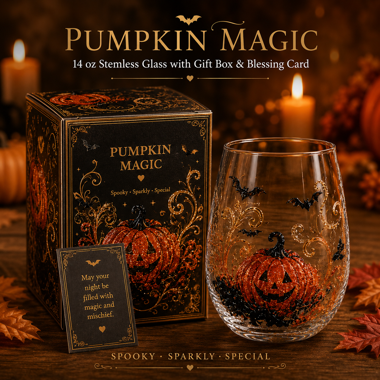 Limited Edition 2026 Halloween Enchanted Night Glass Cup