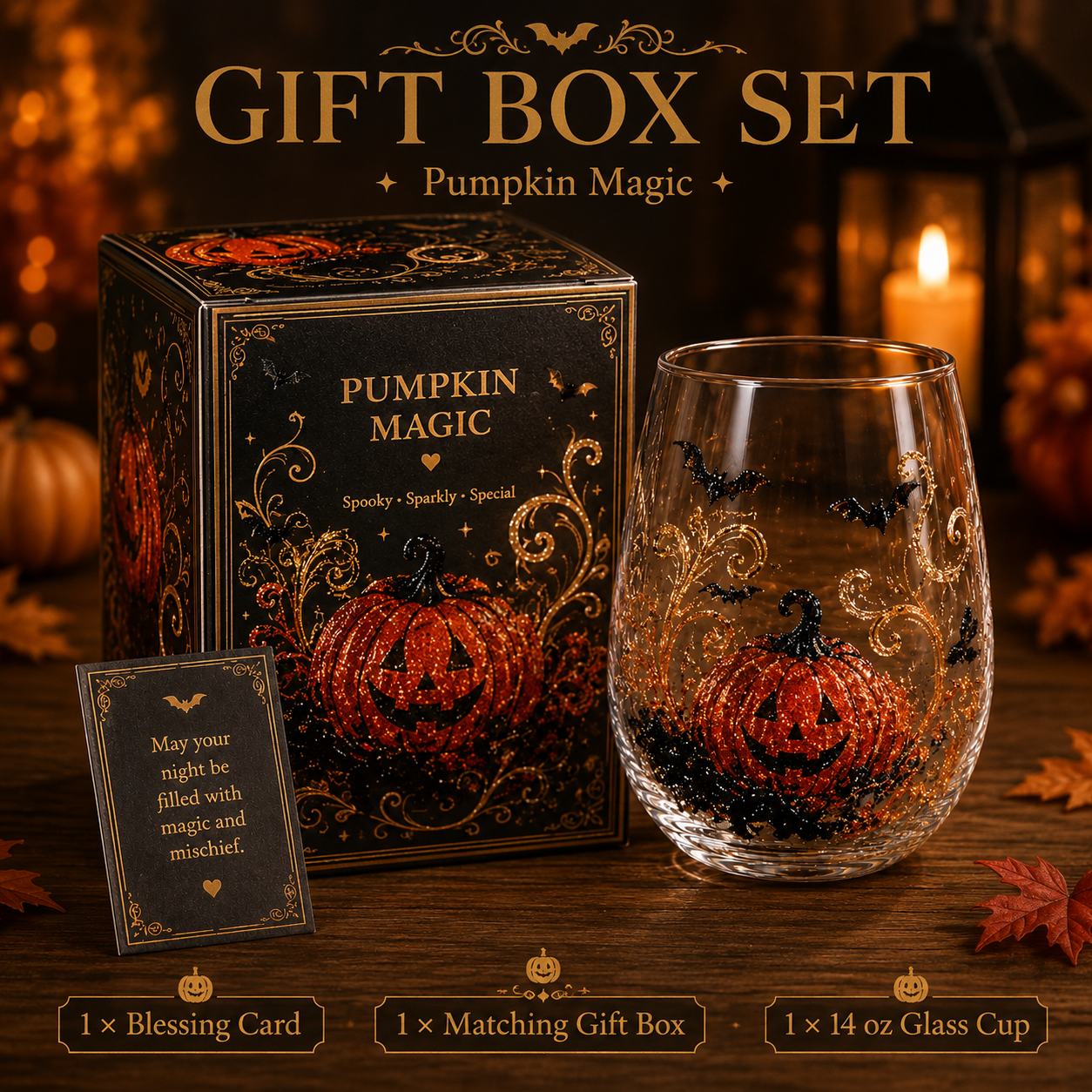 Limited Edition 2026 Halloween Enchanted Night Glass Cup