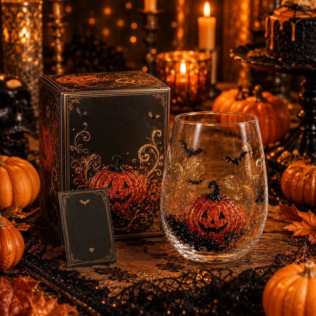Limited Edition 2026 Halloween Enchanted Night Glass Cup