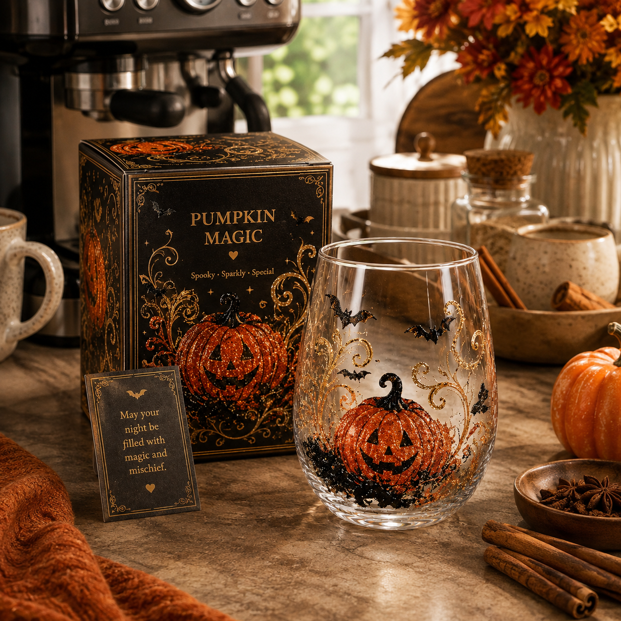 Limited Edition 2026 Halloween Enchanted Night Glass Cup