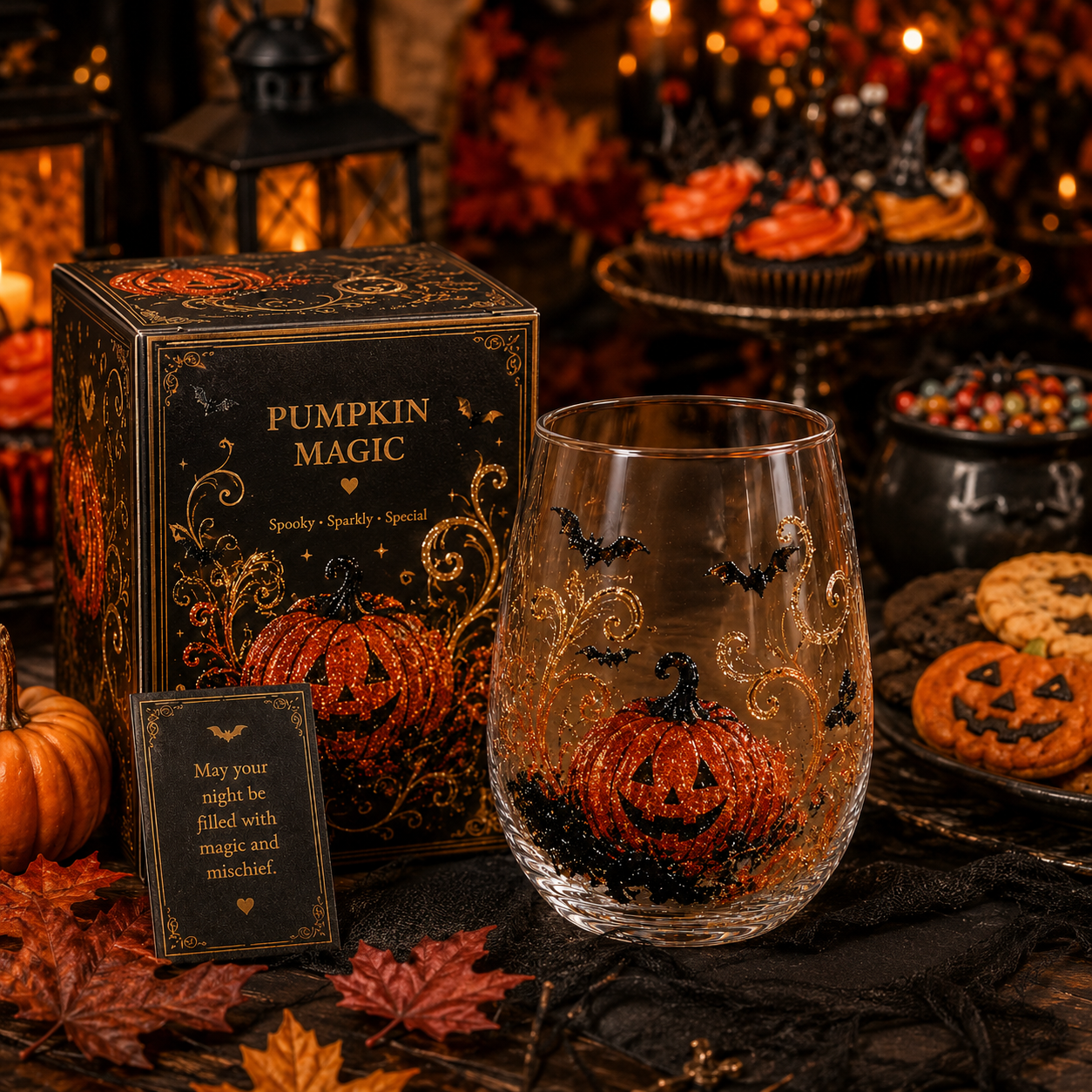 Limited Edition 2026 Halloween Enchanted Night Glass Cup