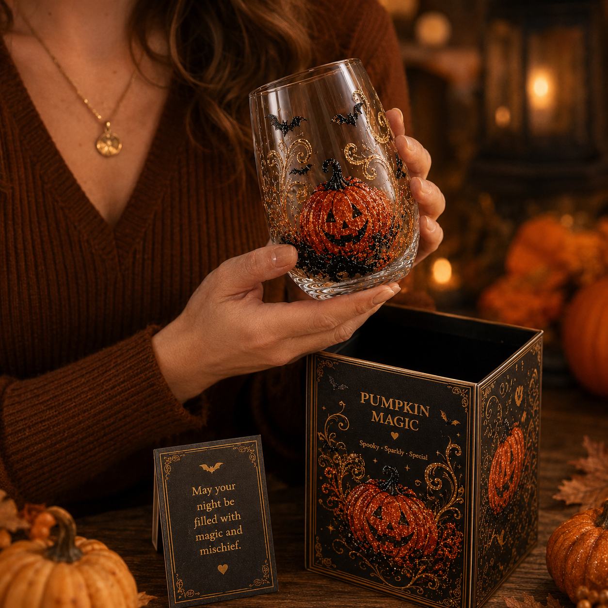Limited Edition 2026 Halloween Enchanted Night Glass Cup