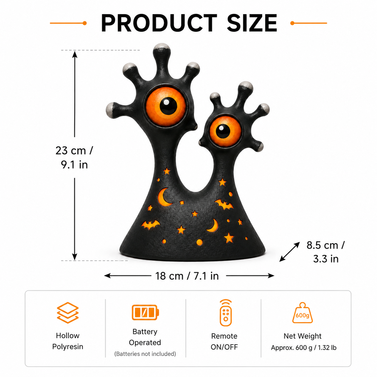 Glow & Gawk™ Two-Eyed Monster Light